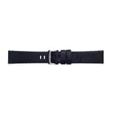 TKG Huawei Watch GT 4 (46 mm) okosóra szíj - Essex Belt fekete bőr szíj (22 mm szíj szélesség)