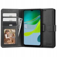 Tech-protect Wallet könyv tok Motorola Moto E13, fekete