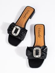 Amiatex Női papucs 93010 + Nőin zokni Gatta Calzino Strech, fekete, 39