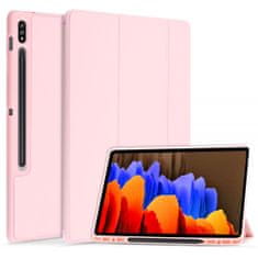 TKG Tablettok Samsung Galaxy Tab S7 FE (SM-T730, SM-T733, SM-T736B) - pink smart case tablet tok ceruza tartóval