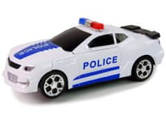 Lean-toys Rendőrségi autó 2in1 Transformers hangok lövések fények