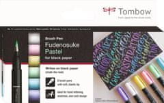 Tombow ecsetmarker Fudenosuke pasztell - pasztell 6 db