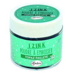 Aladine IZINK dombornyomó por - türkiz csillámpor, 25 ml