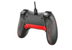 C-Tech Theon gamepad PC/PS3-hoz, 2 programozható makró gomb, 2x analóg, X-bemenet, vibráció, 1.8