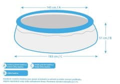 Marimex Tampa medence 1,83 x 0,51 m, flamingó motívum, szűrés nélkül