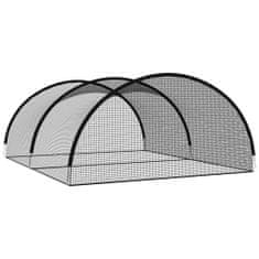 Greatstore fekete poliészter baseball labdafogó háló 500x400x250 cm