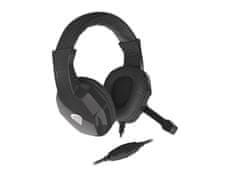 Genesis Argon 100 sztereó gaming headset, fekete, 1x 4-pin jack csatlakozóval