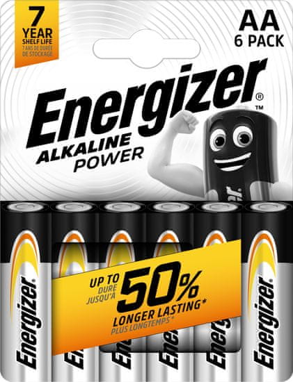 Energizer Alkaline Power AA alkáli elemek 6db E303319400